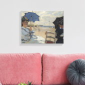 Toile Scène de plage de Claude Monet (Insitu(Salon))