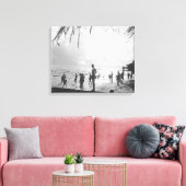 Toile Scène de plage de Waikiki à Honolulu (Insitu(Salon))