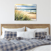 Toile Scène de plage et d'océan à l'aquarelle (Insitu(Chambre))