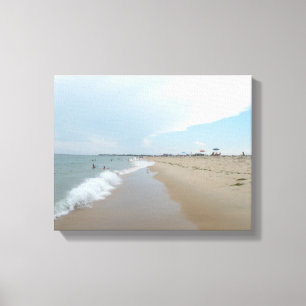 Toile Scène de plage sereine l'après-midi