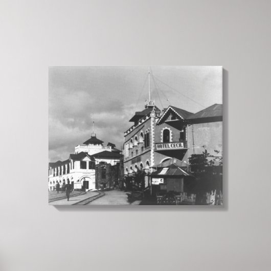 Toile Scène de rue à Mombasa Kenya Photo (Recto)