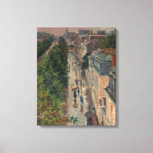 Toile Scène de rue à Paris, France (par Maximilien Luce)