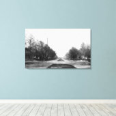 Toile Scène de rue de la résidence (Insitu (Plancher de Bois))