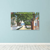 Toile Scène de rue des résidences (Insitu (Plancher de Bois))