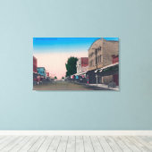 Toile Scène de rue Lemoore, CA (Insitu (Plancher de Bois))