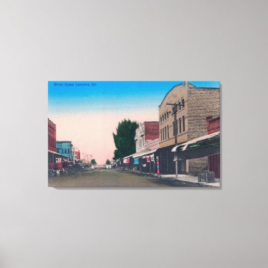 Toile Scène de rue Lemoore, CA (Recto)