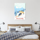 Toile Scène de skieur du MaineDownhill (Insitu(Chambre))