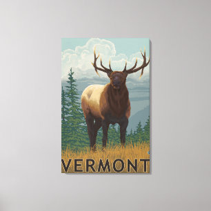 Toile Scène de VermontElk