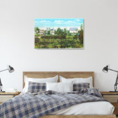 Toile Scène de village des pionniers dans le parc de For (Insitu(Chambre))