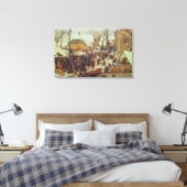 Toile Scène d'hiver, 16ème siècle (Insitu(Chambre))