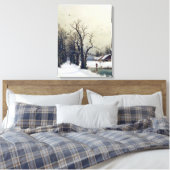 Toile Scène d'hiver, 19e siècle (Insitu(Chambre))