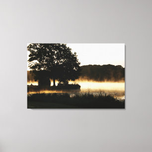 Toile Scène du lac Matin 36x24 (90x60cm) waccn