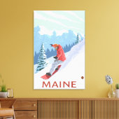 Toile Scène du MaineSnowboarder (Insitu(Salon))