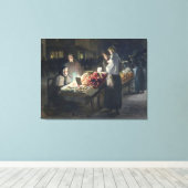 Toile Scène du marché nocturne (Insitu (Plancher de Bois))