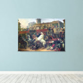 Toile Scène d'une course à cheval non montée à Rome (Insitu (Plancher de Bois))