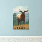 Toile Scène Elk Utah (Insitu (Plancher de Bois))