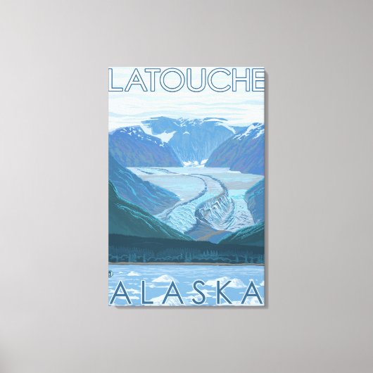 Toile Scène glaciaire - Latouche, Alaska (Recto)