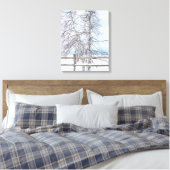 Toile Scène hivernale de Birch Tree (Insitu(Chambre))