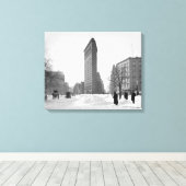 Toile Scène hivernale du Flatiron Building, 1905 (Insitu (Plancher de Bois))