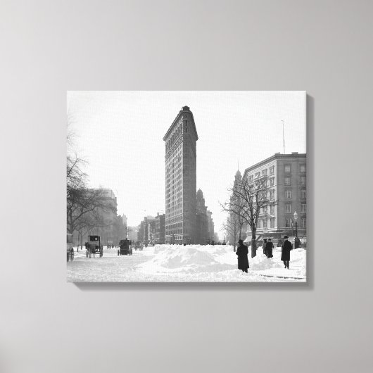 Toile Scène hivernale du Flatiron Building, 1905 (Recto)