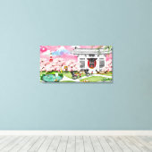 Toile Scène japonaise (Insitu (Plancher de Bois))