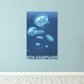 Toile Scène New HampshireJellyfish (Insitu (Plancher de Bois))