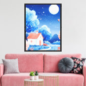 Toile Scène nocturne (Insitu(Salon))