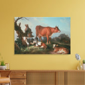 Toile Scène pastorale à la vache (Insitu(Salon))