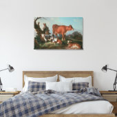 Toile Scène pastorale à la vache (Insitu(Chambre))