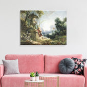 Toile Scène pastorale, ou Jeune berger dans un paysage (Insitu(Salon))