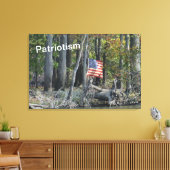 Toile Scène patriotique à l'extérieur (Insitu(Salon))