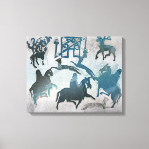 Toile Scène Pictish III 1995 de chasse