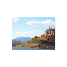 Scène sereine au lac Pleasant près de Phoenix, AZ
