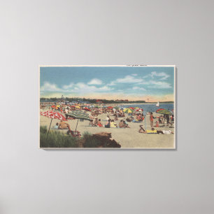 Toile Scène serrée de plage
