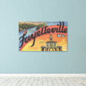 Toile Scènes de grandes lettres - Fayetteville, NC (Insitu (Plancher de Bois))