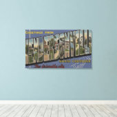 Toile Scènes de grandes lettres - Hendersonville, NC (Insitu (Plancher de Bois))