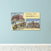 Toile Scènes de grandes lettres - Hendersonville, NC 2 (Insitu (Plancher de Bois))