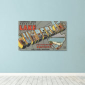 Toile Scènes de grandes lettres - Lac Cumberland, KY (Insitu (Plancher de Bois))