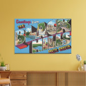 Toile Scènes de grandes lettres - Montagnes noires, SD (Insitu(Salon))