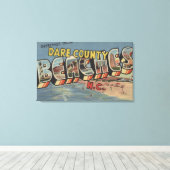 Toile Scènes de grandes lettres - Plages du comté de Dar (Insitu (Plancher de Bois))