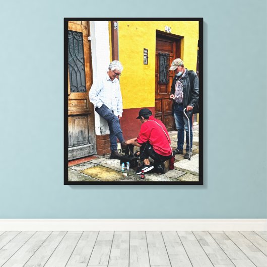 Toile Scènes de rue de Bogotá (Insitu (Plancher de Bois))