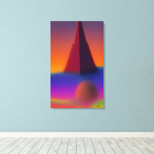 Toile Scheming a Pyramid Dream (Insitu (Plancher de Bois))