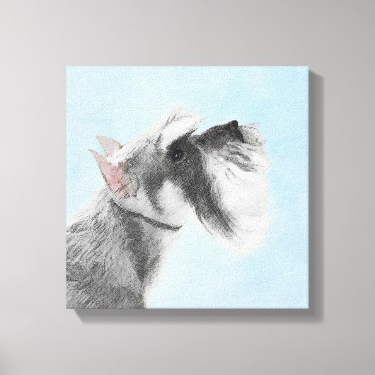 Toile Schnauzer (Giant, Standard) Peinture - Chien Art (Recto)