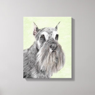 Toile Schnauzer (Giant, Standard) Peinture - Chien Art