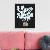 Toile Schrödinger Cat 9 Vies (Insitu(Salon))