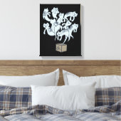 Toile Schrödinger Cat 9 Vies (Insitu(Chambre))