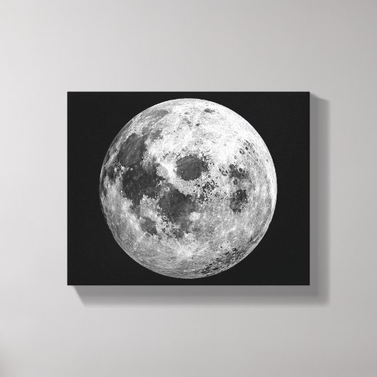 Toile Science de l'astronomie spatiale de la Pleine lune (Recto)
