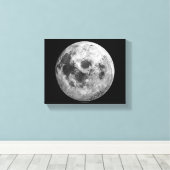 Toile Science de l'astronomie spatiale de la Pleine lune (Insitu (Plancher de Bois))