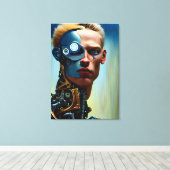 Toile Science-fiction futuriste Cyborg Man Wall Art (Insitu (Plancher de Bois))