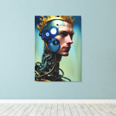 Toile Science-fiction futuriste Cyborg Man Wall Art (Insitu (Plancher de Bois))